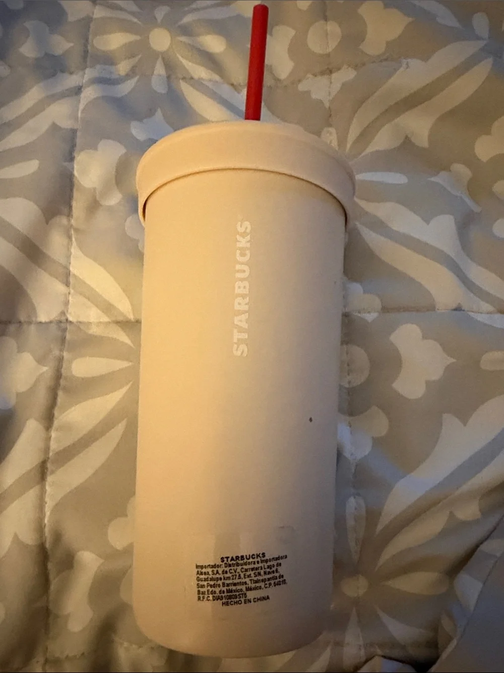 White Horse & Pony Insulated Tumbler with Red Straw